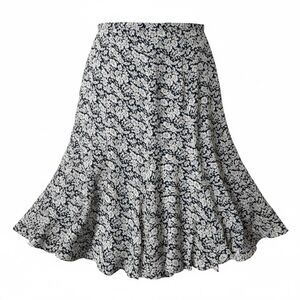 Lauren Ralph Lauren 100% Silk Vintage Fit N Flare Midi A LinebSkirt Plus Size 18